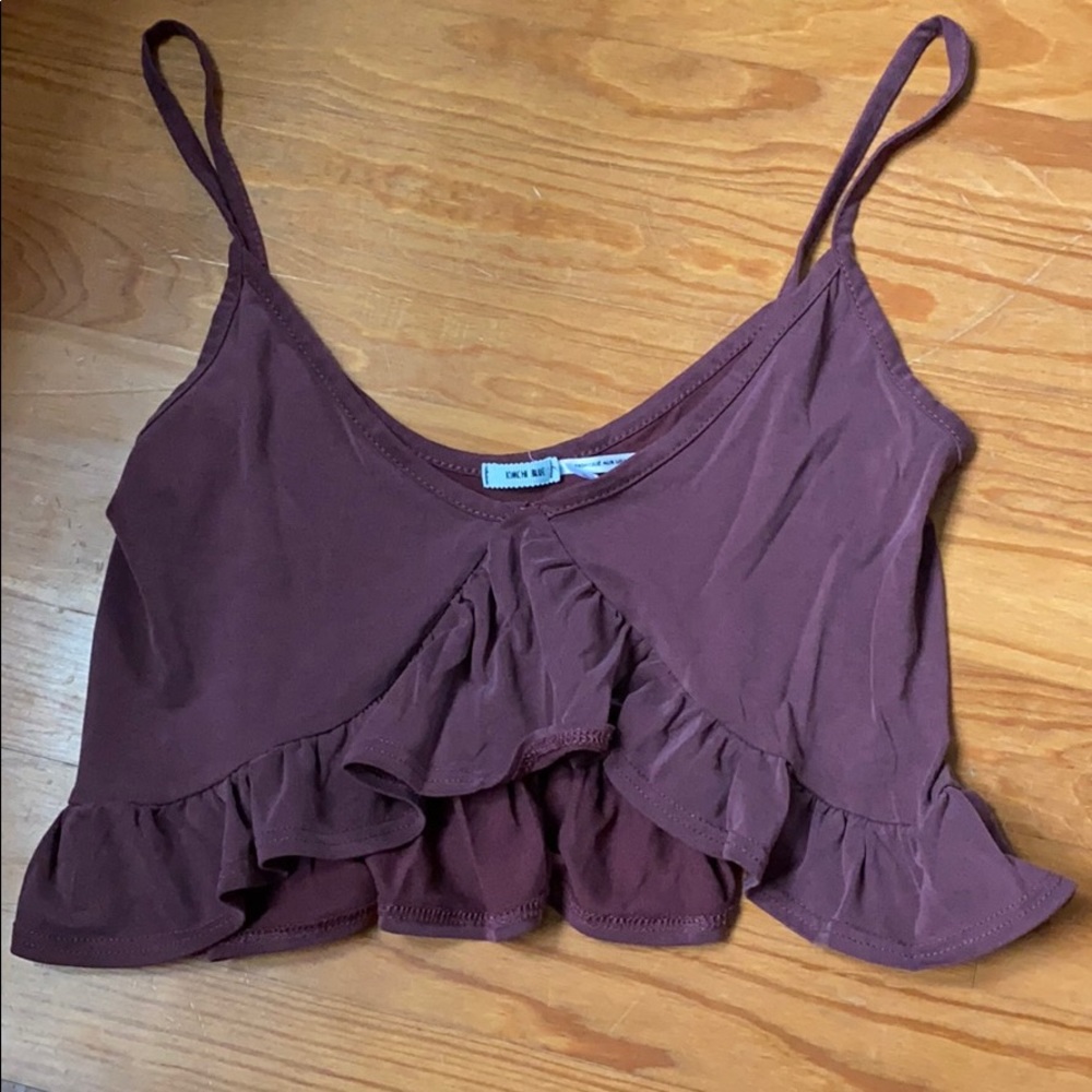 Kimchi Blue Ruffle Crop Top